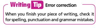 Tiếng Anh 7 Writing 1. A blog comment 2 1
