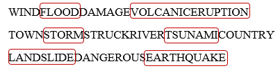 Vocabulary: Natural disasters - Unit 2. Disasters & Accidents - SBT Tiếng Anh 8 Right on! 0 1